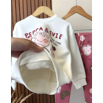 Peppa Baskılı Sweatshirt Tayt Takım - Görsel 2