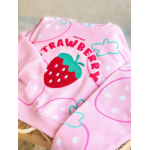 Strawberry Punch İşlemeli Taytlı Takım - Görsel 3